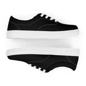 Women’s lace-up canvas shoes - Harbor Black