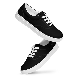 Women’s lace-up canvas shoes - Harbor Black