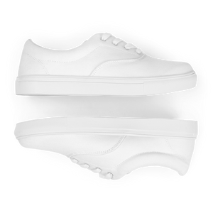 Damen-Schnürschuhe aus Segeltuch - Muschelweiß