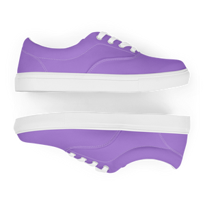 Women’s lace-up canvas shoes - Coastal Purple