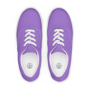 Women’s lace-up canvas shoes - Coastal Purple