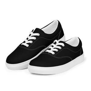 Women’s lace-up canvas shoes - Harbor Black