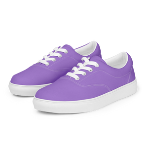 Women’s lace-up canvas shoes - Coastal Purple