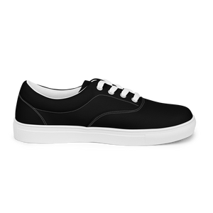 Women’s lace-up canvas shoes - Harbor Black