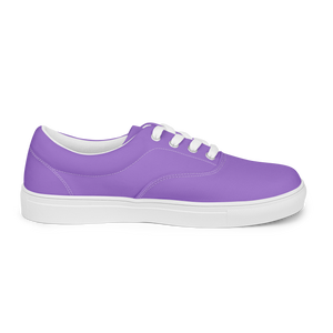Women’s lace-up canvas shoes - Coastal Purple