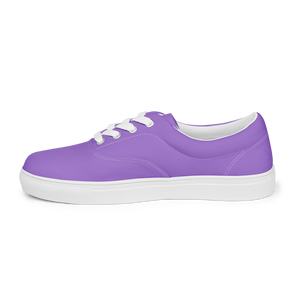 Women’s lace-up canvas shoes - Coastal Purple
