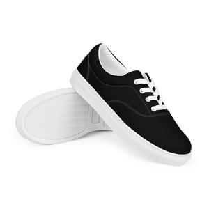Women’s lace-up canvas shoes - Harbor Black