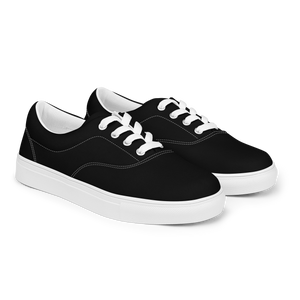 Women’s lace-up canvas shoes - Harbor Black