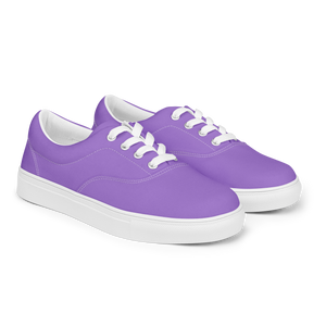 Women’s lace-up canvas shoes - Coastal Purple