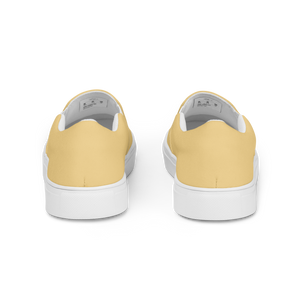 Damen Slipper aus Segeltuch - Sandgelb