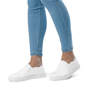 Women’s slip-on canvas shoes - Seashell White
