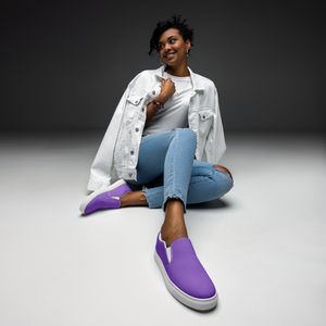 Zapatos de lona sin cordones para mujer - Coastal Purple