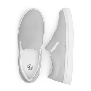 Zapatos de lona sin cordones para mujer - Gris nube