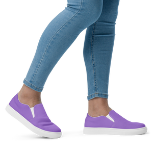 Zapatos de lona sin cordones para mujer - Coastal Purple