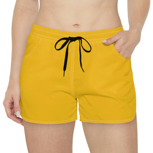 Women's Casual Shorts - Yellow - Sunset Harbor Clothing